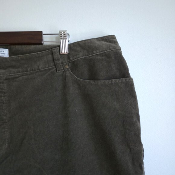 Charter Club Green-Grey Corduroy Jean-Cut Pants | Macy’s Exclusive | 22W - Picture 3 of 9